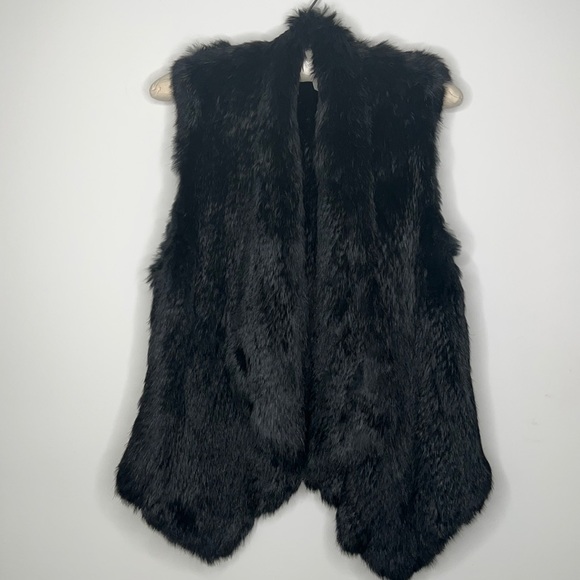 Great Condition 100% Real Rabbit Fur Vest by ALICE AND OLIVIA - Picture 1 of 5